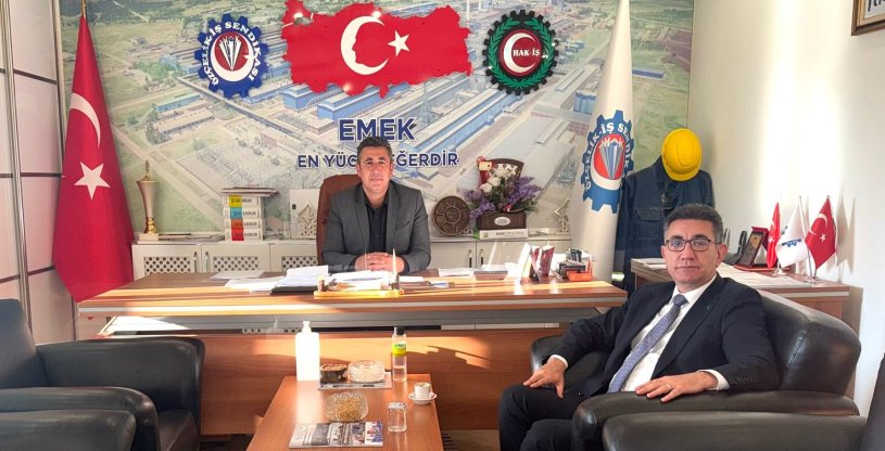 YİĞİT, ÖZ ÇELİK İŞ SEYDİŞEHİR ŞUBESİNİ ZİYARET ETTİ