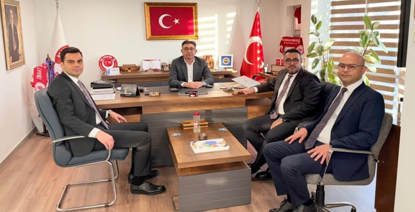 YİĞİT, ZİRAAT BANKASI KARİYER YÖNETİM BÖLÜM BAŞKANI YALÇINKAYA'YI MİSAFİR ETTİ