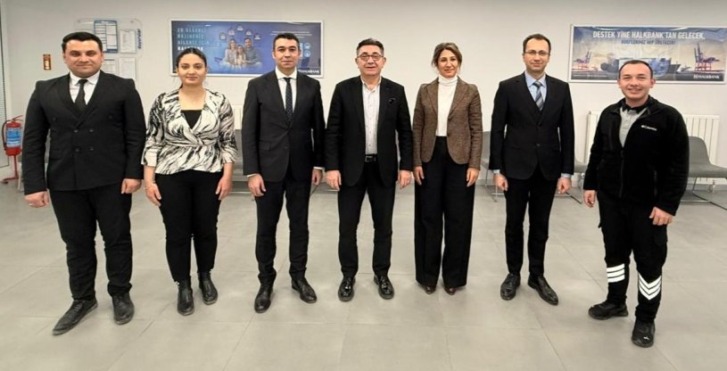 YİĞİT, HALKBANK KULU ŞUBE MÜDÜRÜ REŞİDOĞLU'NA 'HAYIRLI OLSUN' ZİYARETİNDE BULUNDU