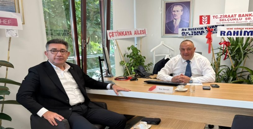 YİĞİT, ZİRAAT BANKASI SELÇUKLU, MEVLANA VE BÖLGE BAŞKANLIĞI BÖLÜM MÜDÜRLÜĞÜNE 'HAYIRLI OLSUN' ZİYARETİNDE BULUNDU