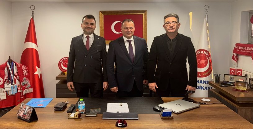 ZİRAAT KATILIM BÖLÜM BAŞKANI MORKOÇ İLE ŞUBE MÜDÜRÜ TURGUT, YİĞİT'İN MİSAFİRİ OLDU