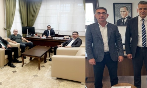 YİĞİT, ZİRAAT BANKASI BÖLGE BAŞKANI KIZILOK VE HALKBANK BÖLGE KOORDİNATÖRÜ GÖKÇE'Yİ ZİYARET ETTİ 