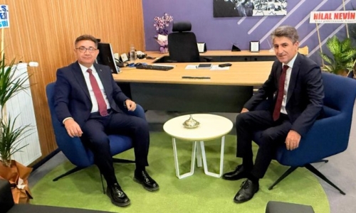 YİĞİT, HALKBANK SELÇUKLU TİCARİ ŞUBE'YE 'HAYIRLI OLSUN' ZİYARETİNDE BULUNDU