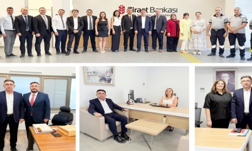 YİĞİT, ZİRAAT VE HALK BANKASI İLE ZİRAAT KATILIM KARAMAN ŞUBELERİNİ ZİYARET ETTİ