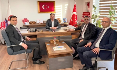 YİĞİT, ZİRAAT BANKASI KARİYER YÖNETİM BÖLÜM BAŞKANI YALÇINKAYA'YI MİSAFİR ETTİ