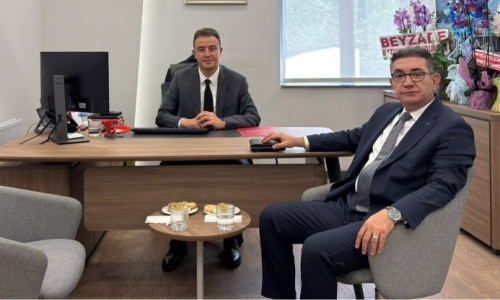  YİĞİT, ZİRAAT BANKASI AKSARAY ŞUBE MÜDÜRÜ KAYDIRAK'A HAYIRLI OLSUN ZİYARETİNDE BULUNDU